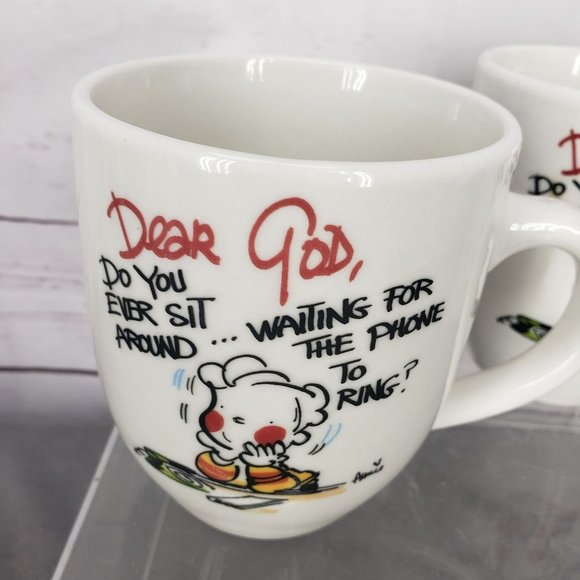 Royal Norfolk Coffee Mug Tea Cup's Ceramic 14 Oz “Dear God Do You Ever Sit Aroun - Picture 9 of 10